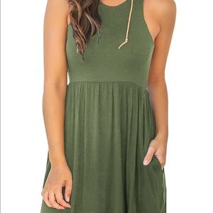 Green Pocket dress